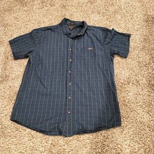 Eddie Bauer Plaid Short Sleeve Button Down Casual Shirt Size TXL
